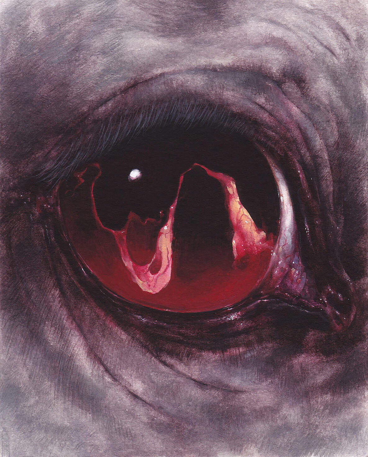 ahorsestillsees. gouache painting