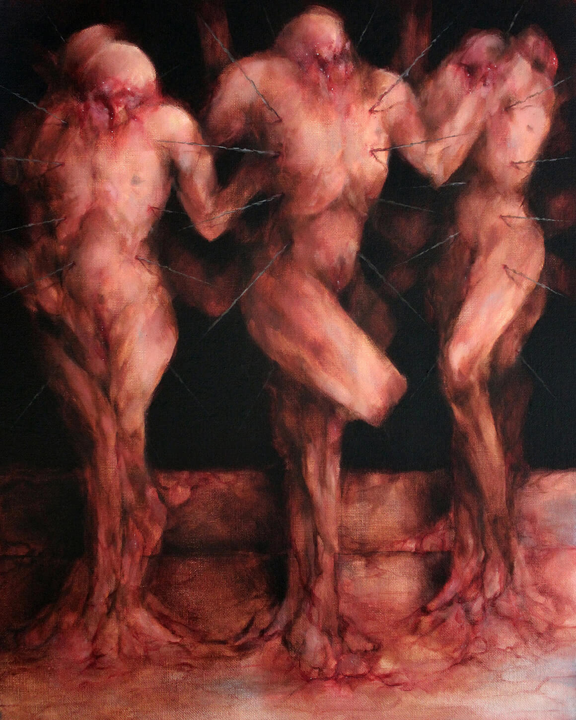 latent geology. oil painting