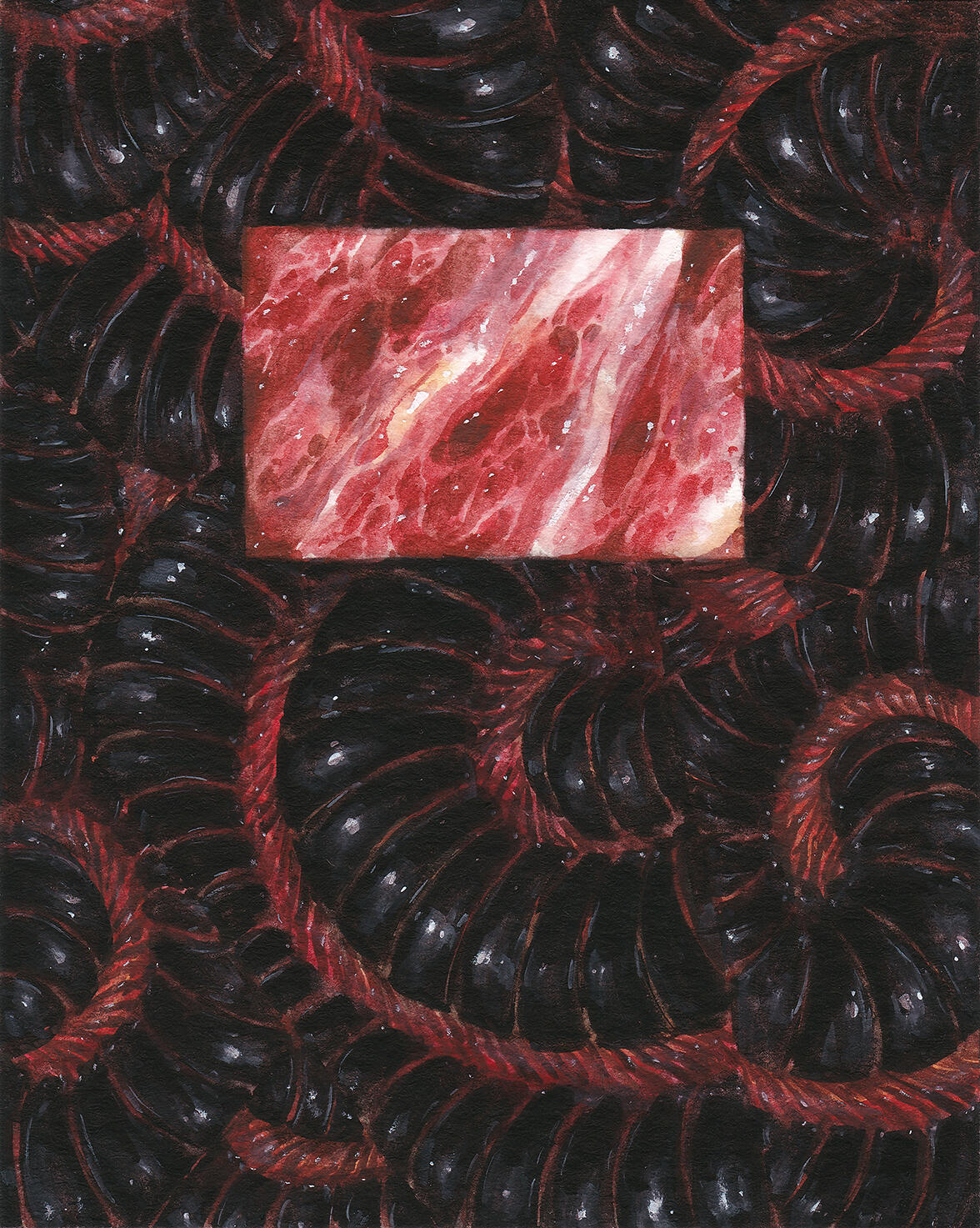 coilcoilcoil. gouache painting
