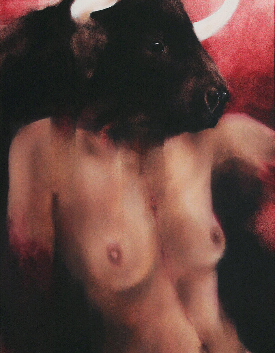 minotaur II. oil painting